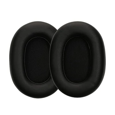 Abbildung von kwmobile 2X Ohrpolster kompatibel mit Jabra Elite 85h Polster Kopfhörer aus Kunstleder für Over Ear Headphones