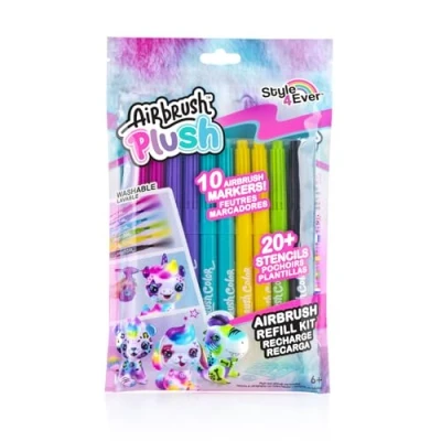 Abbildung von Airbrush Plush Nachfüllset 10 farbige Stifte