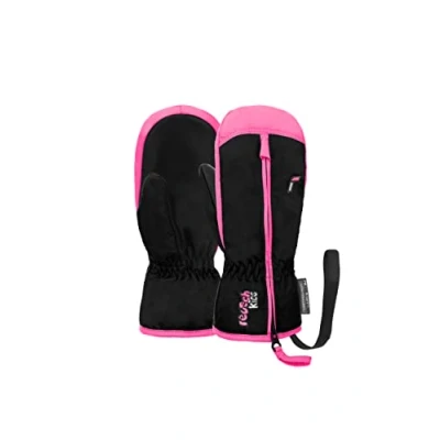 Abbildung von Reusch BEN Fäustling für Kinder, Größe: 5, Black knockout pink