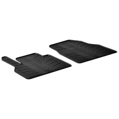 Abbildung von Gledring 0045 Fußmattensatz Gummi vorne 2 schwarz 750mm 550mm MERCEDES BENZ: Citan Tourer / Kombi, Kastenwagen, RENAULT: Kangoo II Express