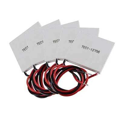 Abbildung von HALJIA TEC1 12706 Thermoelektrische Kühler Module (Peltier Kühlsystem), 12 V, 60 W, 5 Stück