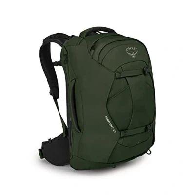 Abbildung von Osprey Europe Herren Farpoint 40 Rucksack, Gopher Green, Einheitsgröße