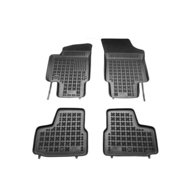 Abbildung von REZAW PLAST 200115 Fußmattensatz Gummi vorne und hinten 4 schwarz VOLKSWAGEN: up! Schrägheck, SKODA: Citigo, SEAT: Mii