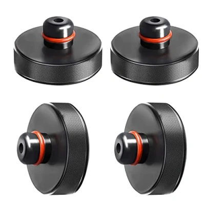 Abbildung von EXLECO 4 Pcs Wagenheber Gummiauflage Kompatibel mit Tesla Model 3 Y S X, Rangierwagenheber und Universal Jack Pad Hebepunkt Adapter Robust &amp; Praktisch für Auto Tuning