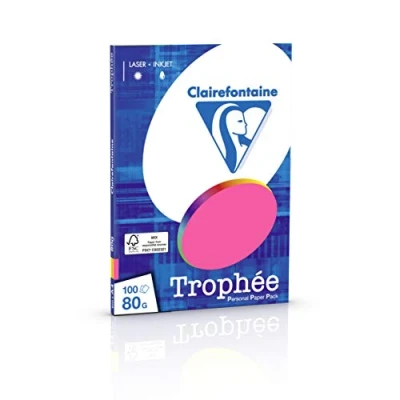 Abbildung von 10 x Clairefontaine Kopierpapier Trophee A4 80g/qm 100 Blatt farbig so