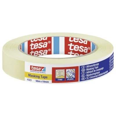 Abbildung von 16 x Tesa Maler Allzeckkrepp 4323 19mm 50m hellbeige
