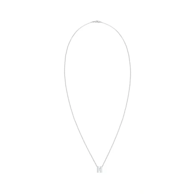 Abbildung von Elli Buchstabe H Initialen Trend Minimal Halskette, Damen, Größe: 45, Silber