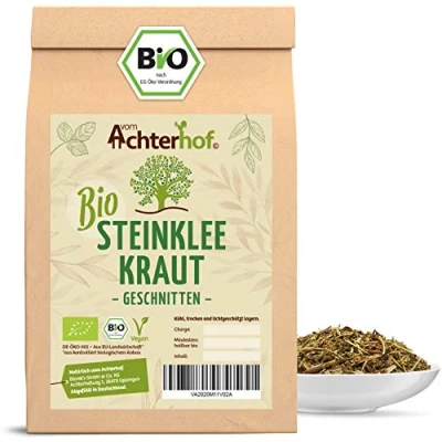Abbildung von Steinklee Tee Bio 250g Steinkleekraut geschnitten und getrocknet Qualität zur Zubereitung eines hochwertigen &amp; natürlichen Tees vom Achterhof