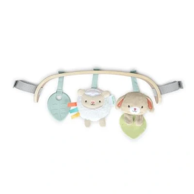 Abbildung von Ingenuity Soothing Essentials Spielzeugstange fr Kinderwgen aus Holz, von Montesorri inspiriert, 3 abnehmbare Spielzeuge, Kinder im Alter 0 12 Monaten