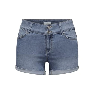 Abbildung von ONLY Damen ONLCARMEN REG Wide WB DNM PIM Shorts, Light Blue Denim, XS
