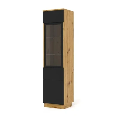 Abbildung von BIM Furniture Glasvitrine Aura 1DS Regale, Schrank, Möbelseite, Vitrine, Bücherregal, 150 cm