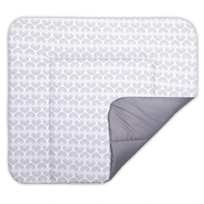 Abbildung von BONKY® Wickelauflage 85x72 cm aus hautfreundlicher Baumwolle Wickelunterlage mit rutschfeste Unterseite Baby Wickeltischauflage Mega weich und angenehm Made in EU Muschel