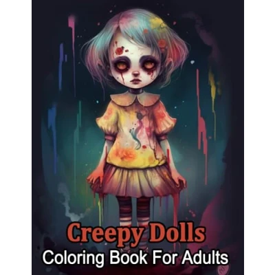 Abbildung von Creepy Dolls Coloring Book For Adults: Over 50 Scary Doll To Color