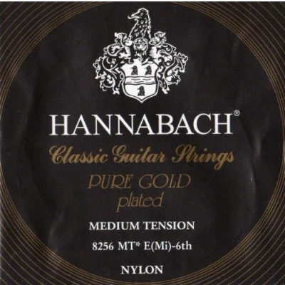 Abbildung von Hannabach Klassikgitarrensaiten Serie 825 Medium Tension Spezialvergoldung E6w