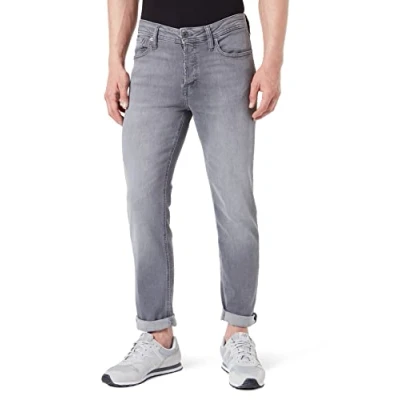 Abbildung von Jack &amp; Jones Comfort fit Jeans JJIMIKE JJORIGINAL SQ 223 Stonewashed für einen Used Look mit Faded Effekten
