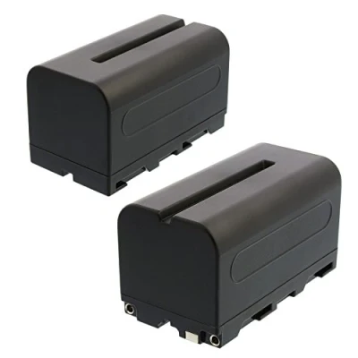 Abbildung von 2X Ersatz Akku NP F750 mit 4400mAh Li ion ACCU F Serie für Yongnuo LED YN160 YN300 YN600 II YN160S YN1410 YN140 YN900 Kameralicht Videoleuchte