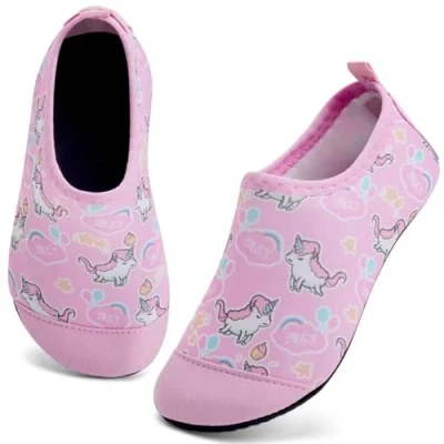 Abbildung von IceUnicorn Badeschuhe Kinder Schwimmschuhe Jungen Mädchen Strandschuhe Baby Aquaschuhe Barfußschuhe Kleinkind Wasserschuhe(Einhorn Gouache, 28/29 EU)