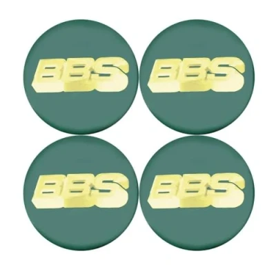 Abbildung von SANSHAOS Radnabenabdeckung Aufkleber Logo Radnabenkappen Zentralabdeckung Abzeichen für BBS 56MM 60MM 65MM 70MM 80MM, Nabendeckel Staubdicht Wasserdicht, 4 Stück,E
