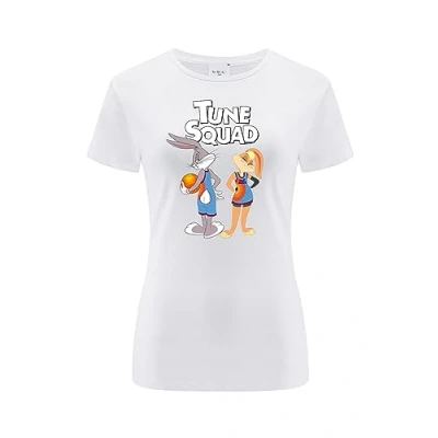 Abbildung von ERT GROUP Women&#039;s 2 T Shirt, Space Jam 022 White, X Large