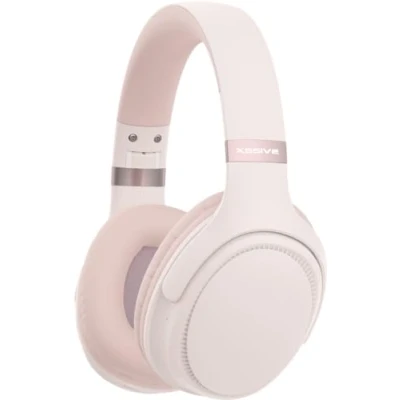 Abbildung von COFI 1453 Kabellose Over Ear Kopfhörer mit Bluetooth V5.3 Rose Gold
