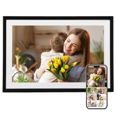 Abbildung von VEVOR 260x180mm Digitaler Bilderrahmen 32 GB IPS Touchscreen WLAN Fotorahmen