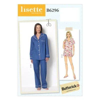 Abbildung von Butterick Schnittmuster 6296 Pfanne zum A5 Größen 614 Top/Shorts und Pants Schnittmuster, Mehrfarbig