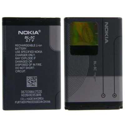 Abbildung von Original BL 5C Nokia 6230 Akku Li Ionen für 1100 1101 1110 1110i 1112 1600 2300 2310 2600 2610 2626 3100 3120 3650 3660 6030 6085 6230i 6267 6270 6600 6630 6670 6680 6681 6820 6822 7600 7610 E50 E60 N Gage N70 Music N71 N72 N91 8GB