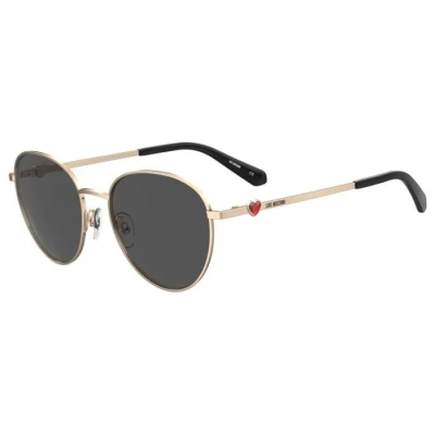 Abbildung von Love Moschino Sonnenbrille goldcoloured, Damen, Größe: 55, Gold coloured