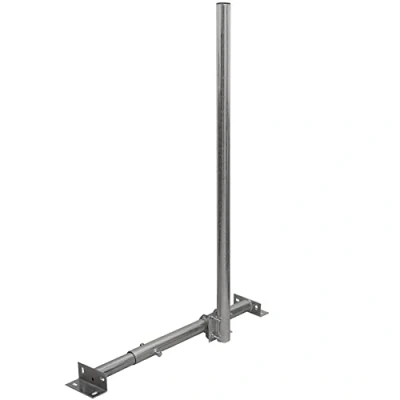 Abbildung von Premium X Basic X120 48F SAT TV Dachsparrenhalter 120cm Mast 48mm Stahl voll feuerverzinkt Dachsparren Halter für Satellitenantenne Satellitenschüssel mit Kabeldurchführung