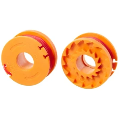 Abbildung von WORX WA0004.1 Rasentrimmer Faden für alle 20V Langlebige Ersatzfaden Spulen verbesserte Schneidgeschwindigkeit Ø 1,65mm, 3m Länge 2er Set