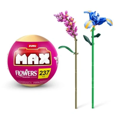 Abbildung von MAX Premium Flowers Bausteine(Knöterich und Iris) (bis zu 243 Teile, 2 Blumen pro Kapsel, 10 zum Sammeln) von ZURU