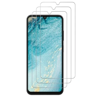 Abbildung von J&amp;D Kompatibel für Samsung Galaxy A05s und A05, Kristallklar Anti Gelb Schutzhülle mit (3er Pack) Displayschutzfolie, Schock TPU Bumper Case for Xcover 5, Transparent