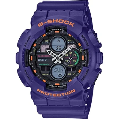 Abbildung von CASIO G SHOCK Chronograph GA 140 6AER, Quarzuhr, Armbanduhr, Herrenuhr, digital, bis 20 bar wasserdicht