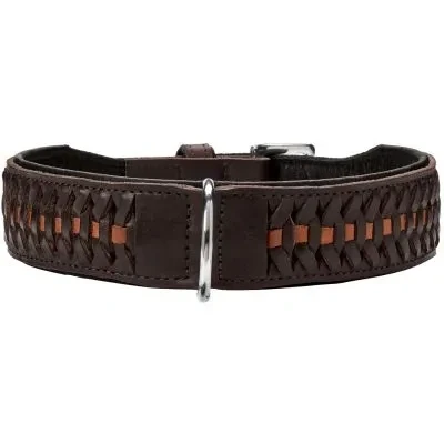 Abbildung von Halsband Solid Education Exclusive M L (60), dunkelbraun/schwarz Dunkelbraun / Schwarz 60