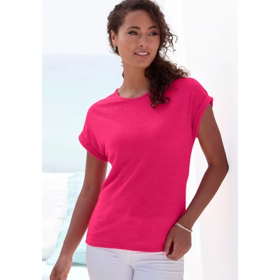 Abbildung von Vivance Tshirt basic, Damen, Größe: 32/34, Koralle