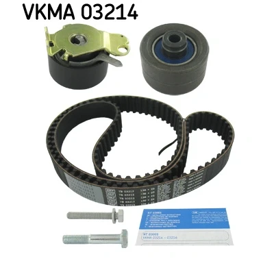 Abbildung von SKF VKMA 03214 Zahnriemensatz 136 mit abgerundetem Zahnprofil PEUGEOT: 306 Schrägheck, 406 Limousine, CITROËN: Xsara ZX Schrägheck
