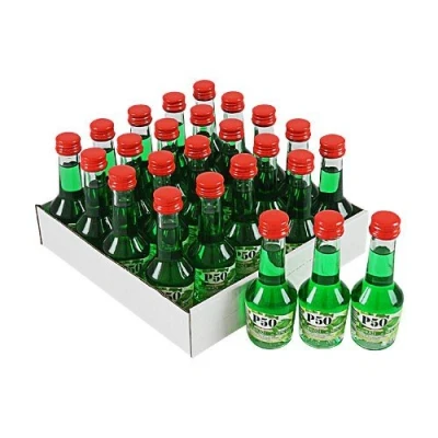 Abbildung von P50 Pfefferminzlikör 24er Pack (24 x 2 cl / 50% vol.)