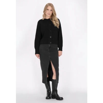 Abbildung von Strickjacke SCHMUDDELWEDDA XS/S / Schwarz 50% Polyesteramide 30% Acrylic 10% Polyester 1