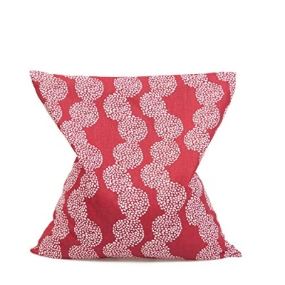 Abbildung von GRÜNSPECHT Kirschkern Kissen 19x19cm, Wärmekissen für Nacken, Bauch &amp; Rücken, Bezug aus 100% Baumwolle, Mikrowelle Backofen, rot (100 V5)