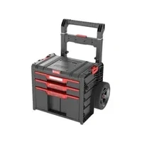 Abbildung von QBRICK System Werkzeugkoffer PRO Cart 2.0 Plus Drawer 3 mobile Box 520 x 415 660 mm 12 l 2x 4,5