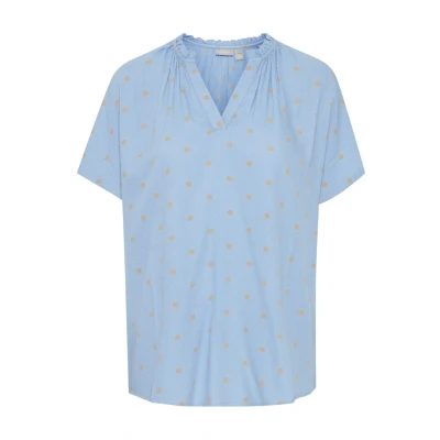 Abbildung von Fransa Kamma Bluse, Damen, Größe: Large, Hydrangea aop ms