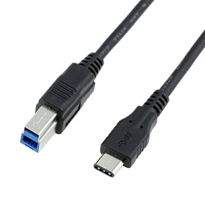 Abbildung von System S USB 3.1 Typ C zu 3.0 B Datenkabel Adapter Kabel Druckerkabel 100 cm