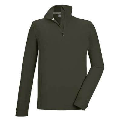 Abbildung von killtec Herren Fleeceshirt mit Stehkragen und Reißverschluss KSW 99 MN FLC SHRT, dunkelpetrol, M, 40878 000