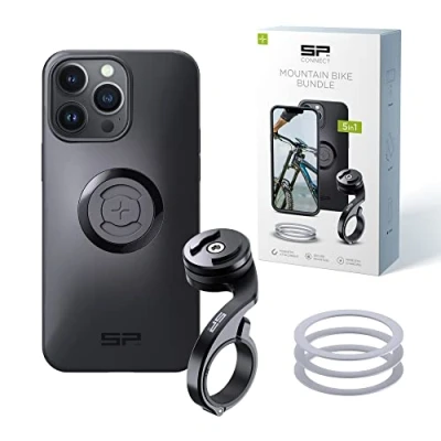 Abbildung von SP CONNECT Mountain Bike Bundle SPC+ kompatibel mit iPhone 14 Pro Max Handyhalter für Mountainbike MTB Handy Halterung Gadget