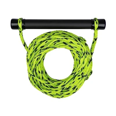 Abbildung von Leine Set mit Hantel Wasserski Wakeboard Seil Einsteiger 18.3 m lime