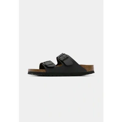 Abbildung von Birkenstock Arizona Birko flor Softfootbed, Unisex Erwachsene, Saffiano Grau (Beton Grey), Größe 43,5, Betongrau, 44 EU