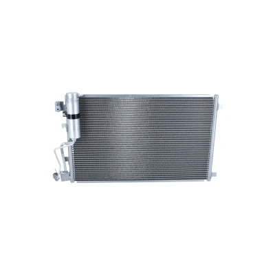 Abbildung von NRF Easy Fit 35974 Klimakondensator mit Trockner, Dichtring 15,5 10,1 Aluminium 595 NISSAN: Qashqai / Qashqai+2 I, I Van