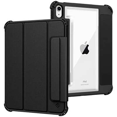 Abbildung von Fintie Hybrid Rugged Armor Hülle für iPad 10. Generation 2022 10,9 Zoll mit Stifthalter Militär Fallgetestete Heavy Duty Schutzhülle Case Cover 10th Generation, Schwarz