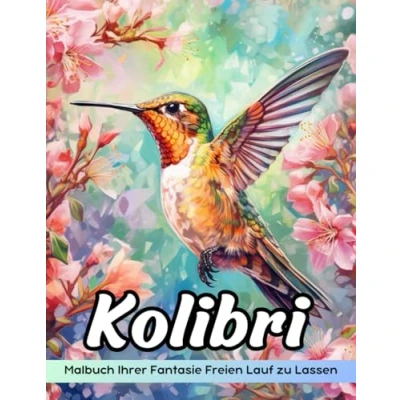 Abbildung von Kolibri Malbuch: Kolibris Malseite, Exquisite Vogelfreuden Für Kreatives Ausmalen
