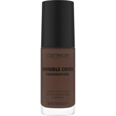 Abbildung von Catrice Invisible Cover Foundation, Nr. 090N, Nude, feuchtigkeitsspendend, langanhaltend, natürlich, für trockene Haut, vegan, ölfrei, ohne Parabene, Mikroplastikpartikel, 1er Pack (30ml)